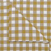 Mustard Yellow Gingham Checks Cotton Fabric