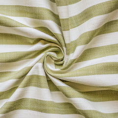 Chartreuse Gingham Stripes Cotton Fabric
