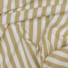 Mustard Yellow Stripes Cotton Fabric