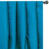 Turquoise Blue Pure Silk Dupioni Curtain Panels