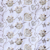 Pearl Beige Cotton Embroidery Fabric by the Yard