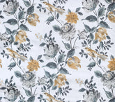 Mustard Printed Cotton Fabric by the Yard