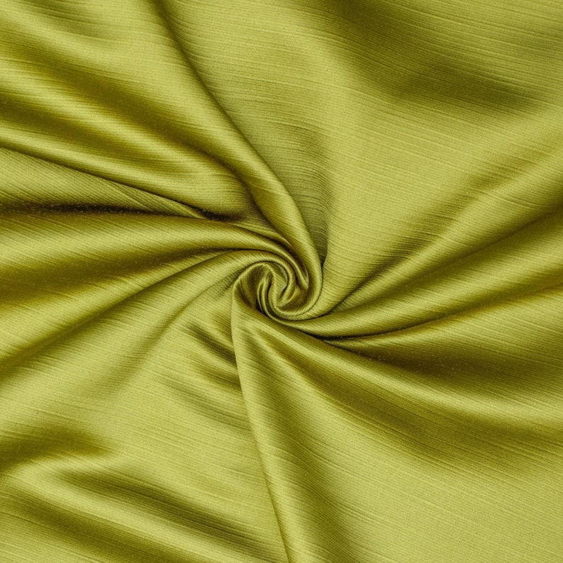 Chartreuse Heavy Satin Fabric by the Yard