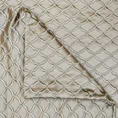 Gold Zari Satin Zari Embroidery Fabric by the Yard