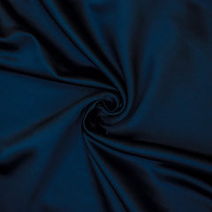 Navy Blue Heavy Satin Fabric by the Yard