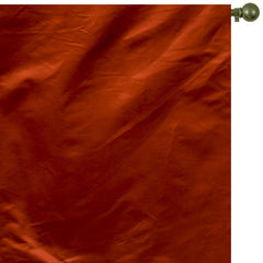 Rust Heavy Satin Fabric by the Yard