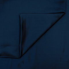 Navy Blue Heavy Satin Fabric by the Yard