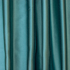 Teal Blue Heavy Satin Fabric by the Yard, Blue Satin Fabric