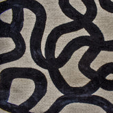 Black Jacquard Velvet Fabric by the Yard