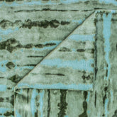 Green Jacquard Velvet Fabric by the Yard