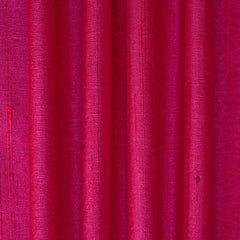 Cerise Pink Silk Dupioni Fabric by the Yard, Pink Silk Fabric