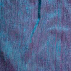 Blue & Pink Silk Dupioni Fabric by the Yard, Blue Silk Fabric