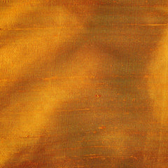 Golden Yellow Silk Dupioni Fabric by the Yard, Yellow Silk Fabric
