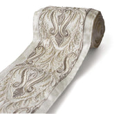 Baroque Vine Ivory Embroidered Designer Trim