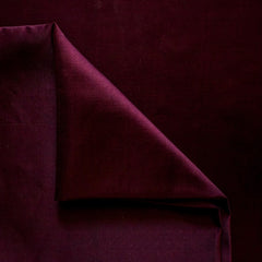 Wine Heavy Satin Fabric by the Yard, Red Satin Fabric