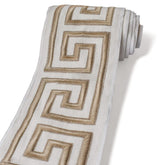 Champagne Gold Greek Key Geometric Border Trim