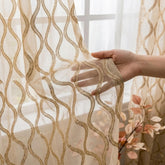 Sequins Scallop Sheer Fabric By The Yard