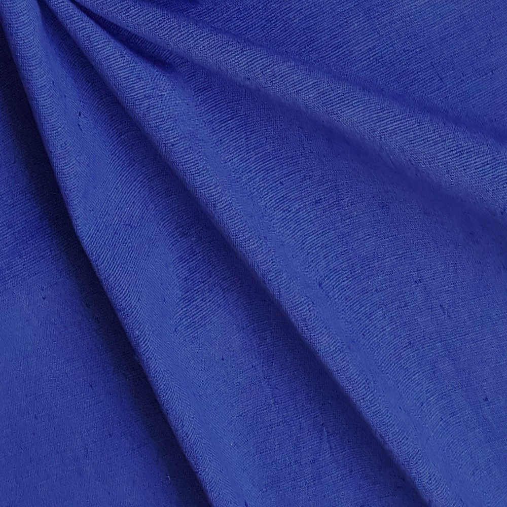 Royal Blue Cotton Linen Fabric