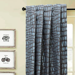 Midnight Rocks Jacquard Weave 3D TextureCurtain Panels