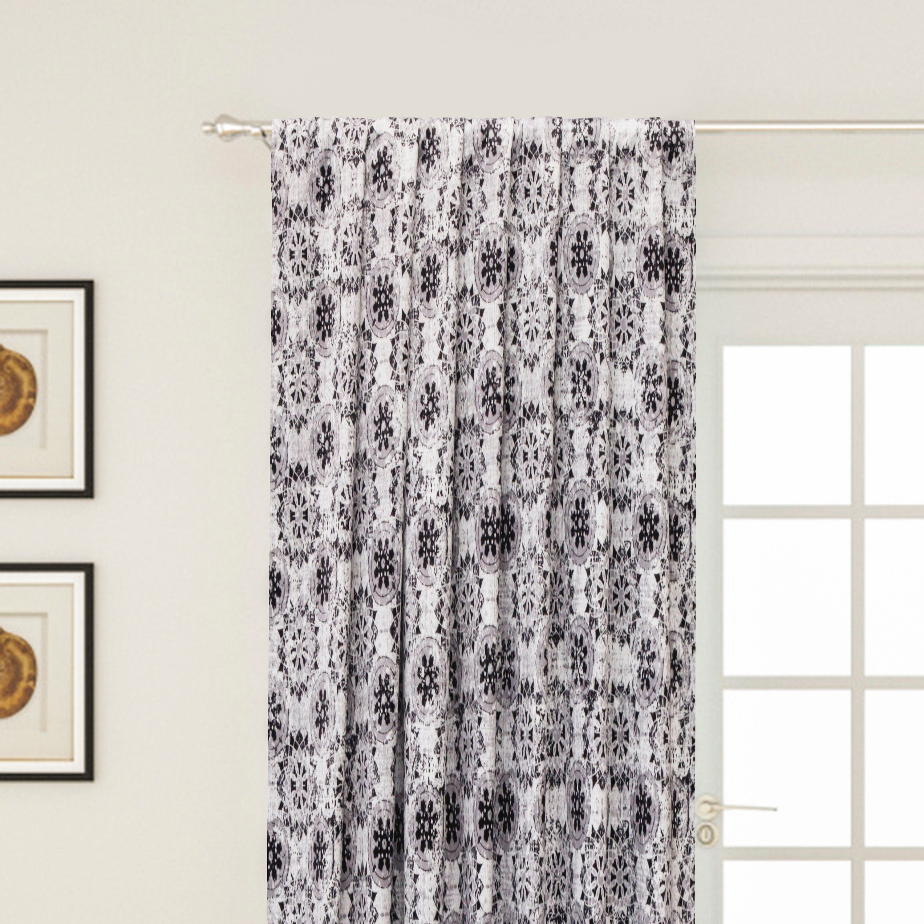 Victorian Baroque Digital Printed Polyester Curtain Panels