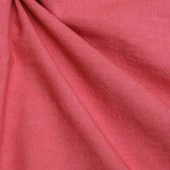 Coral Pink Cotton Linen Fabric