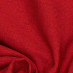 Red Cotton Linen Fabric