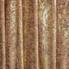 Brown Gold Foil Printed Velvet Textured Curtain Panels