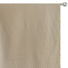 Beige Diamonds Geometric Viscose Embroidered Curtain Panels