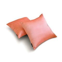 Peach Coral Luxury - Peach & Coral Art Silk Throw Pillow Cover Pack of 2