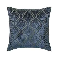Velvet Majestic Blue Throw Pillow Cover