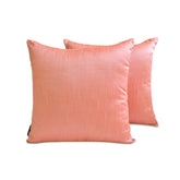 Peach Coral Luxury Throw Pillow Cover