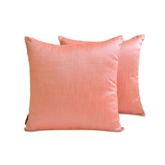 Peach Coral Luxury Throw Pillow Cover