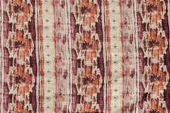 Kilim Turkish Pink, Orange Printed Cotton Curtain Panels