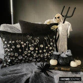 Kristy - Black Silk Decorative Lumbar Pillow Cover