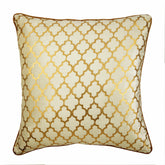 Moroccan Lattice - Gold Velvet Decorative Euro Sham