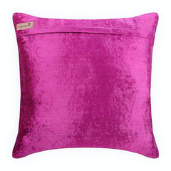 Flaming Fuchsia - Pink Velvet Throw Pillow Cover