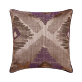 Abstract Therapy - Purple Jacquard Silk Throw Pillow Cover