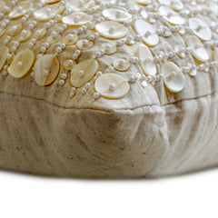 Adornment - Natural Beige Cotton Linen Decorative Euro Sham