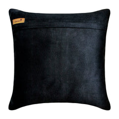 Alternating Red - Red Faux Leather Throw Pillow Cover