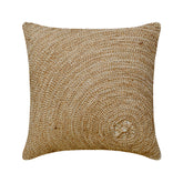 Back To Earth - Natural Beige Cotton Linen Throw Pillow Cover