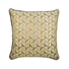 Beige Moire Effects - Beige Silk Decorative Euro Sham