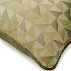 Beige Moire Effects - Beige Silk Decorative Euro Sham