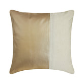 Better Half Antique Gold - Antique Gold Faux Leather Decorative Euro Sham