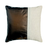 Better Half Choco - Brown Faux Leather Decorative Euro Sham