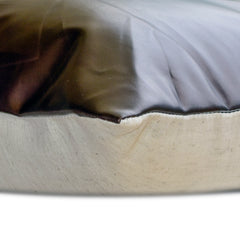 Better Half Choco - Brown Faux Leather Throw Pillow Cover