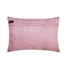 Blossom Bloom - Art Silk Pink Decorative Lumbar Pillow Cover