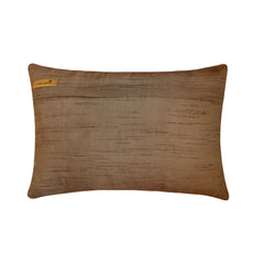 Champagne Brown Love - Art Silk Brown Decorative Lumbar Pillow Cover