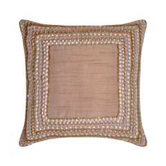 Cinderella - Peach Art Silk Decorative Euro Sham