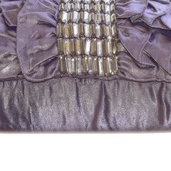 Diamonds N Dreams - Purple Satin Decorative Euro Sham