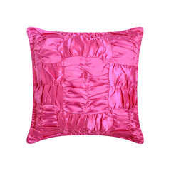 Dreamy Hotty Pink - Hot Pink Satin Throw Pillow Cover